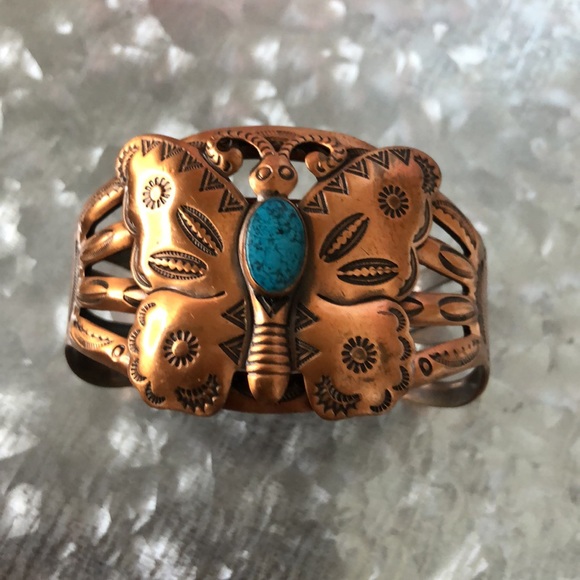 Estate Jewelry - 🌻Vintage 1960’s Southwest Copper Cuff
